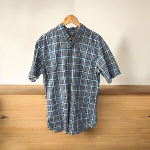 EDDIE BAUER men’s tall Blue Plaid Men's Shirt button down gorpcore casual